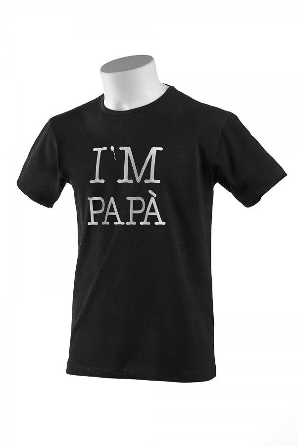 T-shirt  Uomo Nera "I'M Papà"