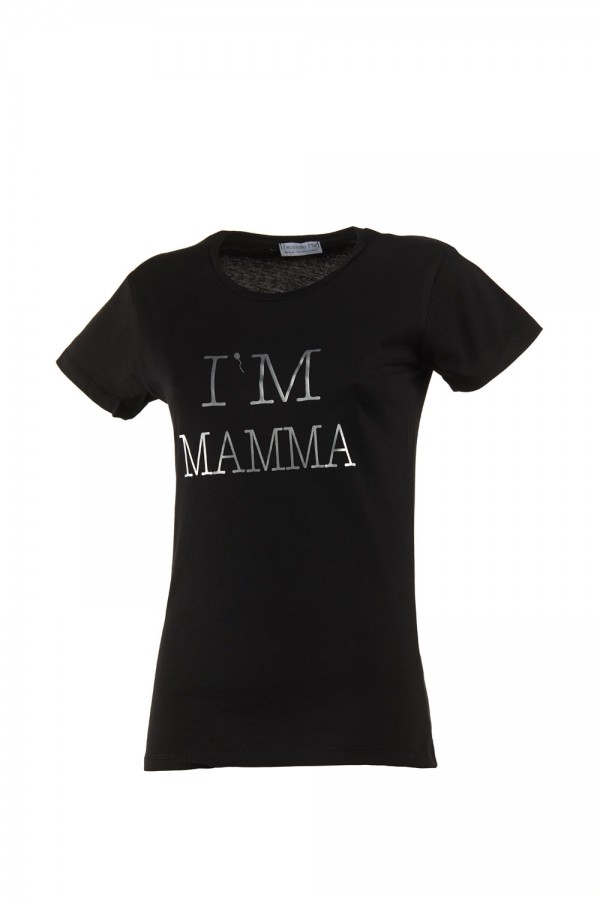 T-shirt  Donna Nera "I'M...